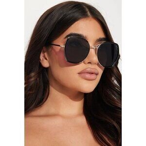 Sensitive Contemplation‎ Cat Eye Frame Sunglasses Black